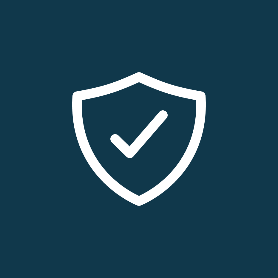 Secure shield icon